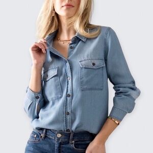 Classic Chambray Button Down Shirt